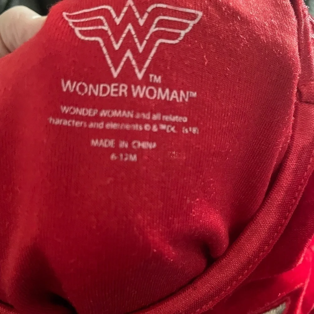 MARVEL “WONDER WOMAN” toddler super hero Halloween dress costume size 6-12M - Picture 5 of 10